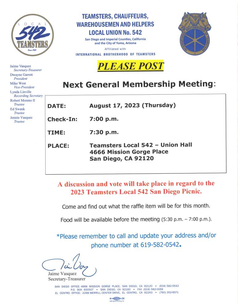 Teamsters Local 542 - Union Hall